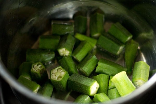 okra for okra sambar recipe