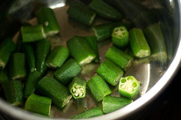 bhindi for okra sambar recipe