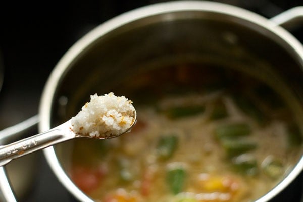 salt for vendakkai sambar recipe