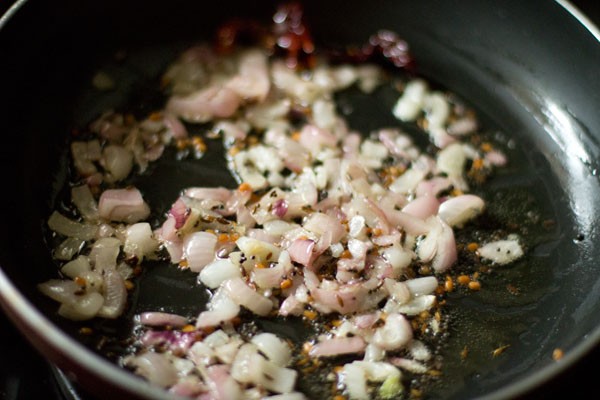 sauteing onions 