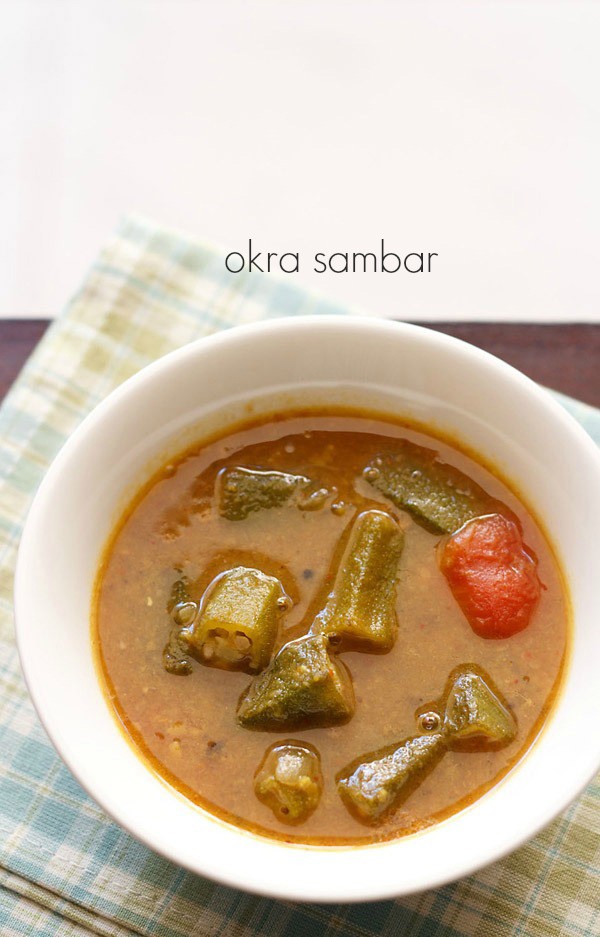 receta bhindi sambar