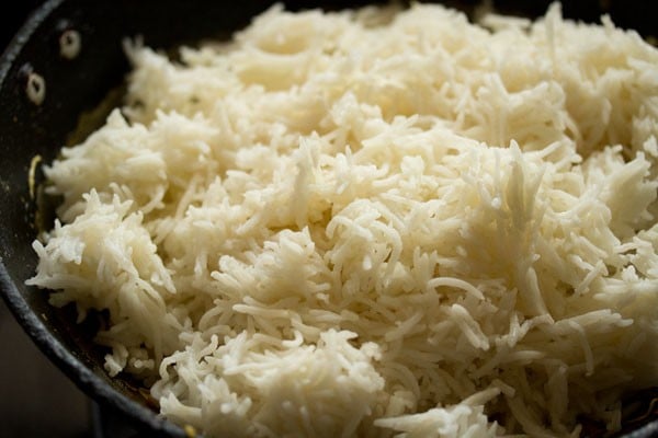 cooked rice added