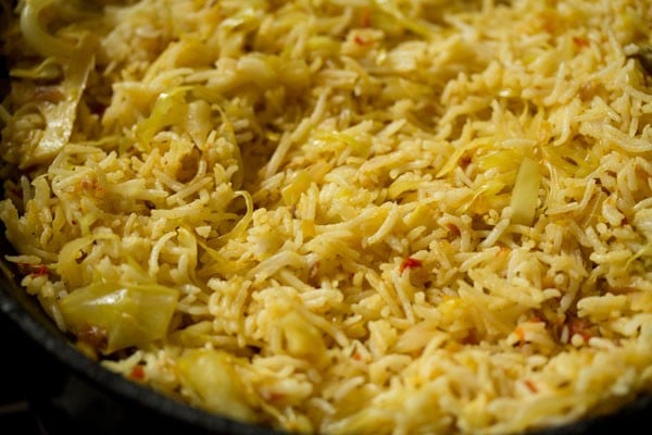 saute rice for 2 to 3 minutes