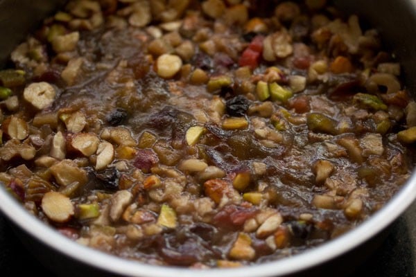 soaked dry fruits and nuts for making kerala fruit cake recipe