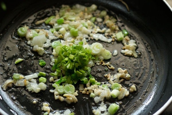finely chopped celery added to the wok. 