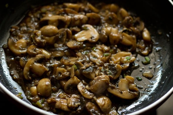 mushrooms mixed well with the sauces. 