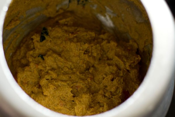 korma paste sautéed