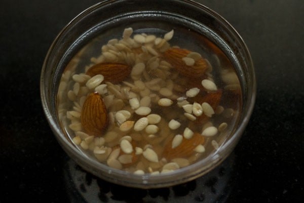 almonds for Mughlai vegetable biryani recipe