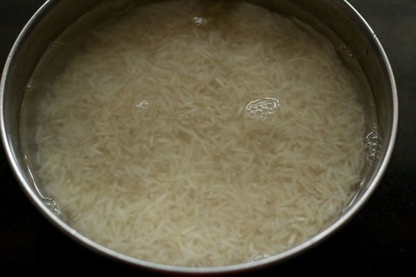 Soaked rice