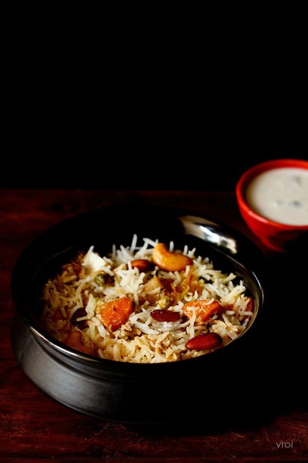 Mughlai veg biryani