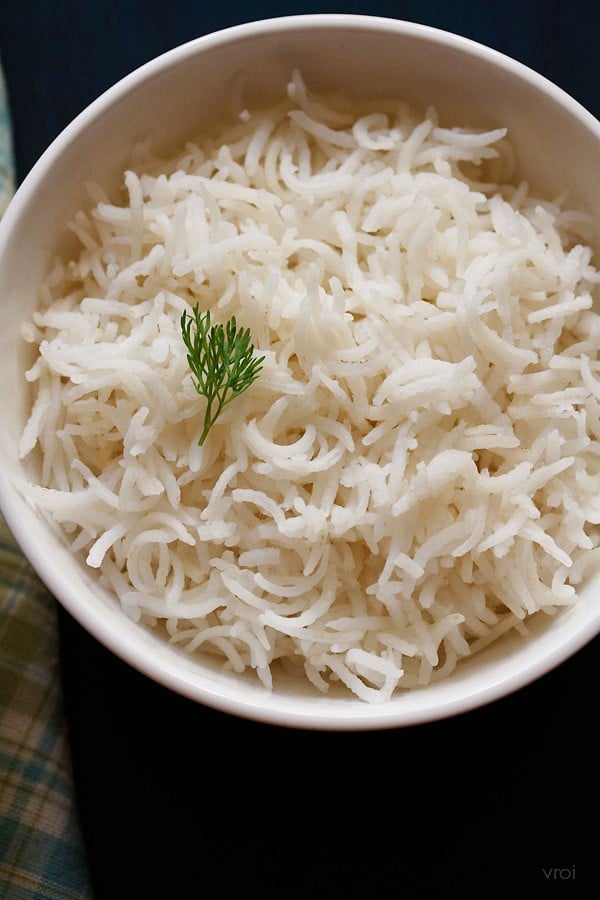 cooked basmati rice, basmati rice