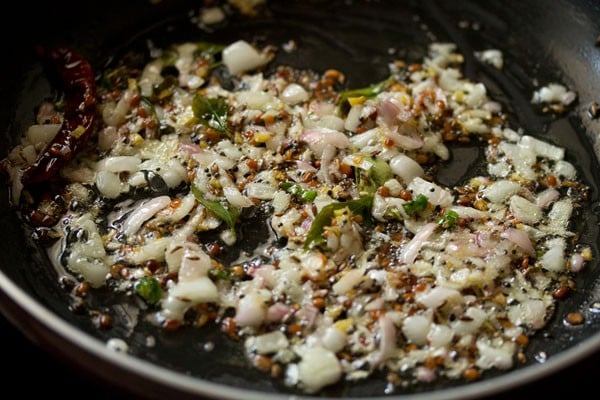 sautéed onions in skillet