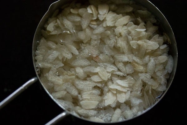 rinsing poha