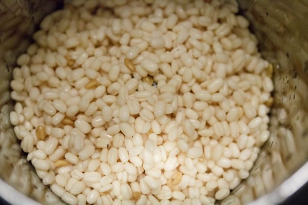 strained urad dal in a grinder jar