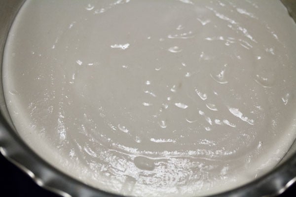 rice batter in the bowl