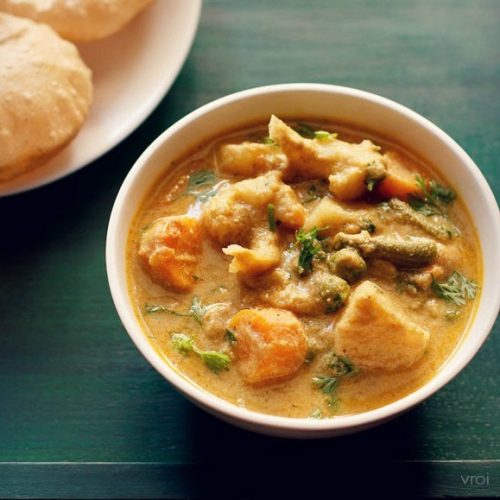 veg kurma recipe, vegetable kurma recipe