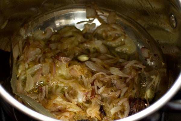 sautéing onions. 