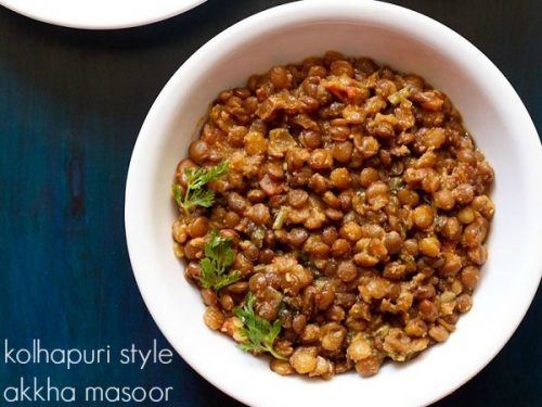 Akkha Masoor Kolhapuri Style How To Make Akkha Masoor Dal