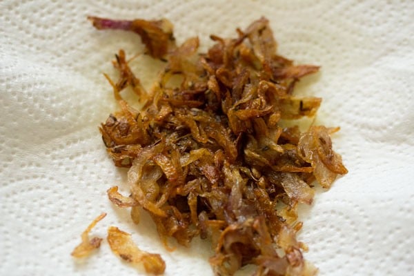 fried onions on a plate