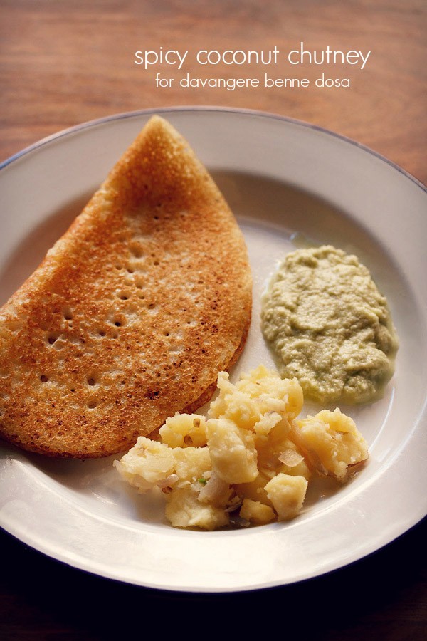 coconut chutney recipe davangere benne dosa