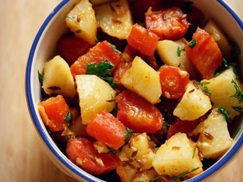 aloo gajar sabzi recipe