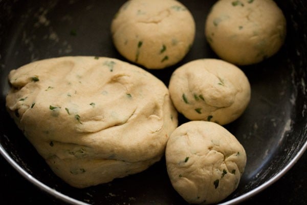 dough balls in a bowl