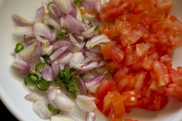 chopped onions tomatoes