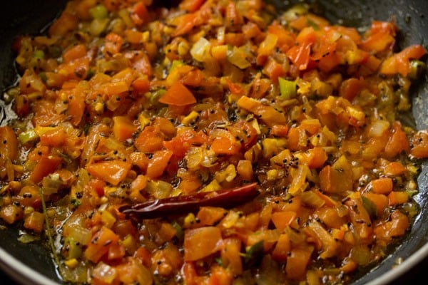 sauteing tomatoes