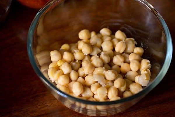 boiled chickpeas in a bowl