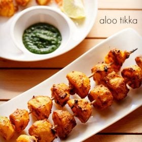 aloo tikka recipe, tandoori aloo