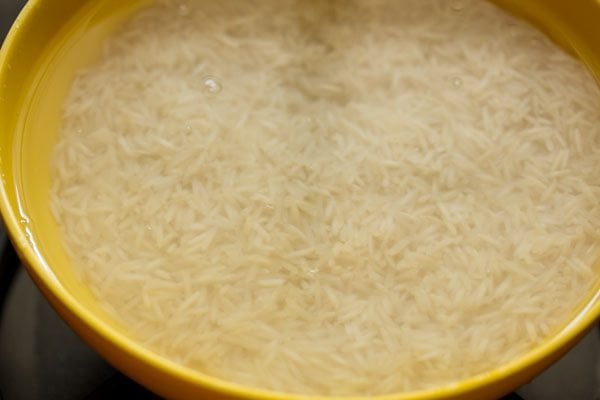 soaked rice