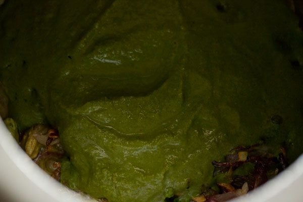 green chutney added