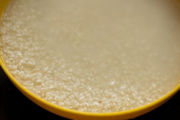 soaking rice for idli batter