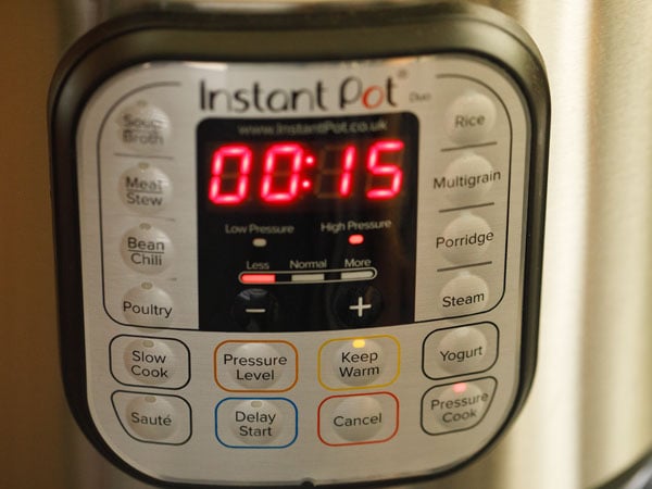 pressure cooking lentils in instant pot