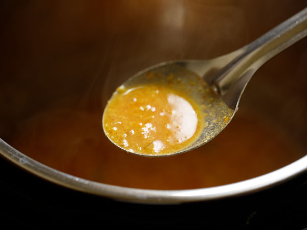 mash the cooked lentils in instant pot