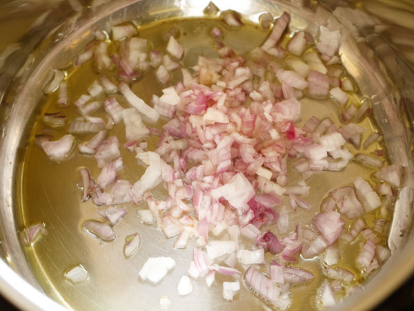 chopped onions in the instant pot