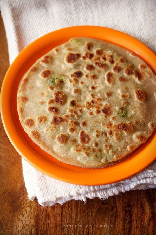 matar paratha recipe