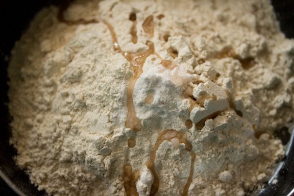 flour and salt in a bowl