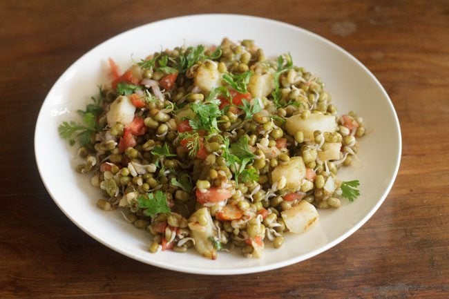 moong sprouts chaat recipe