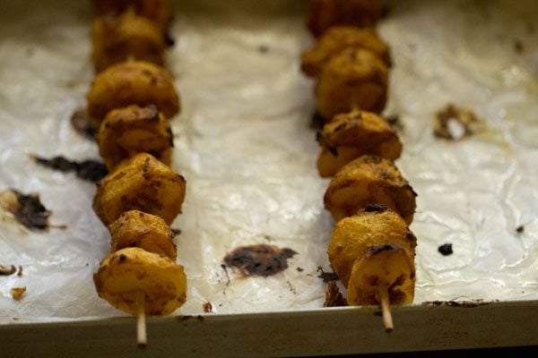 grilled aloo tikka. 