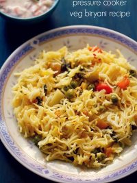 pressure cooker biryani recipe | vegetable biryani in pressure cooker