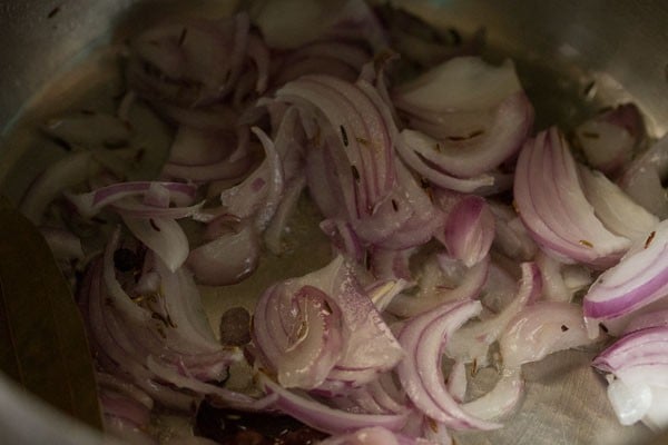 sautéing onions. 