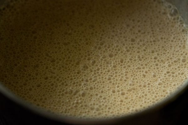 coffee milkshake in blender.