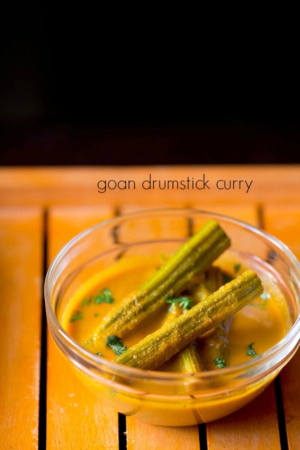 goan drumstick curry, drumstick coconut curry