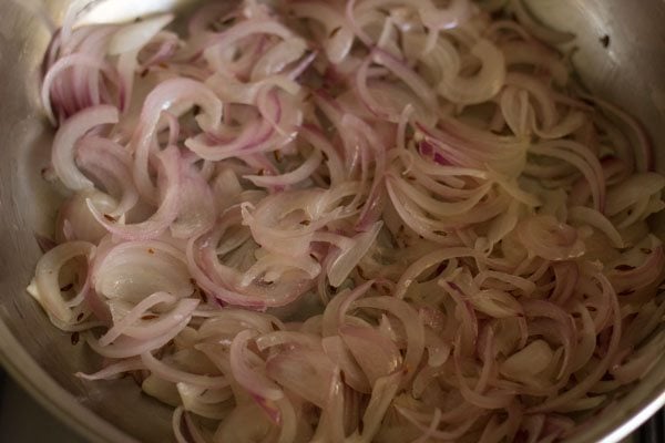 sauteing onions