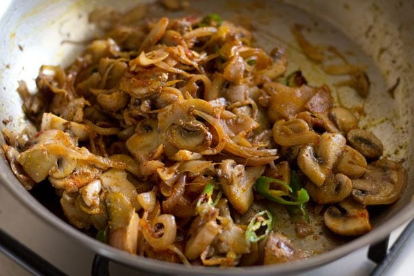 making mushroom fry recipe