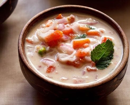 onion tomato raita recipe