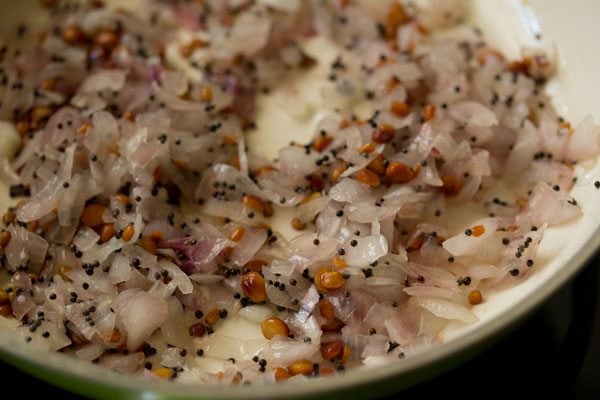 sautéing onions till translucent. 