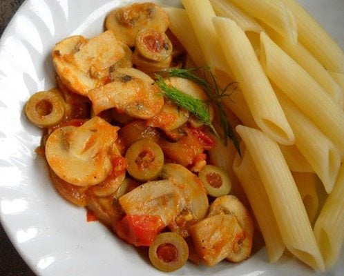 tomato mushroom penne pasta recipe