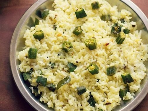 Bhindi rice recipe